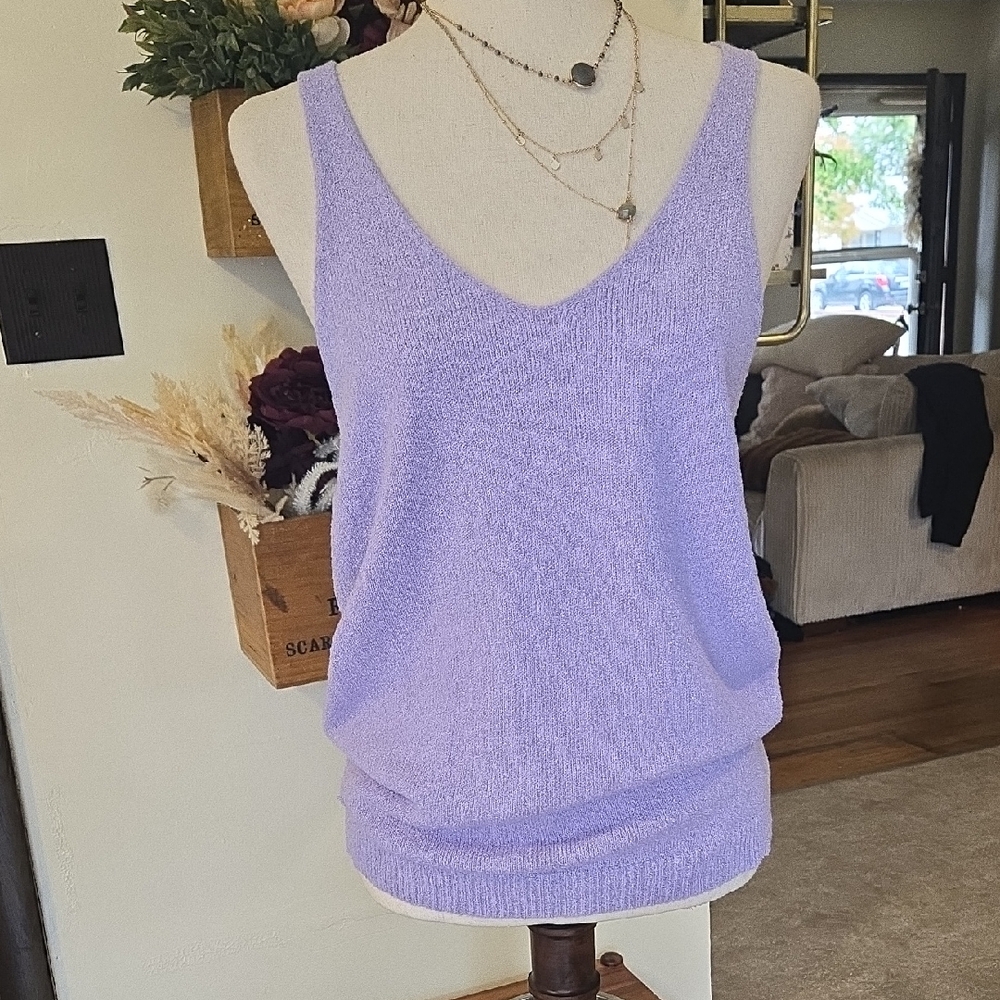 Lavender Knit Tank Top